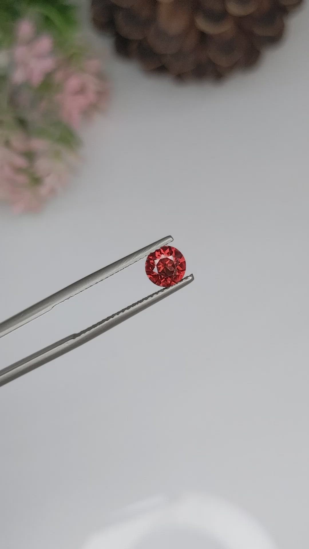 0.87 Ct. Almandine Garnet from Ceylon (Sri Lanka) Size Video