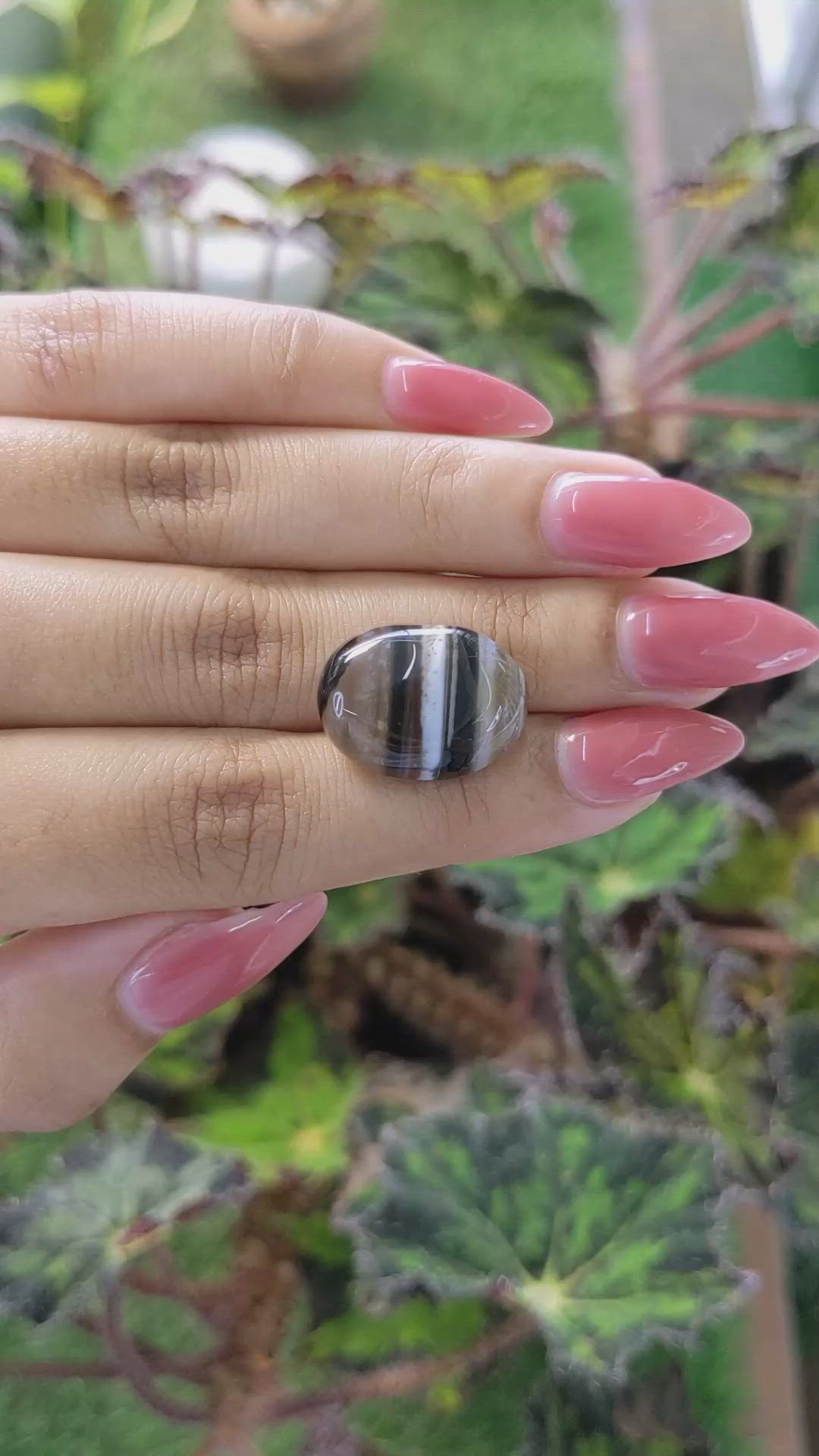 17.18 Ct. Cabochon Onyx from Madagascar Size Video
