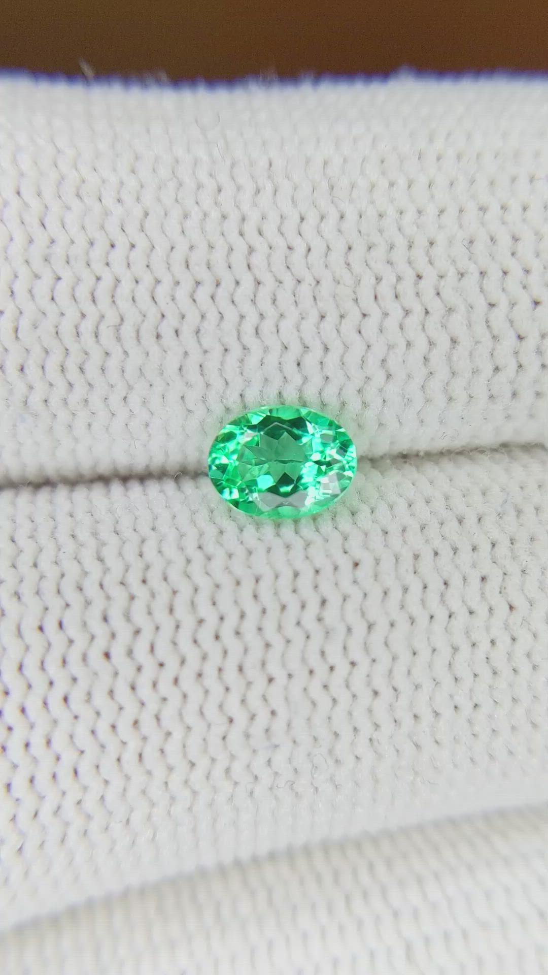 0.49 Ct. Paraiba Tourmaline from Brazil Size Video