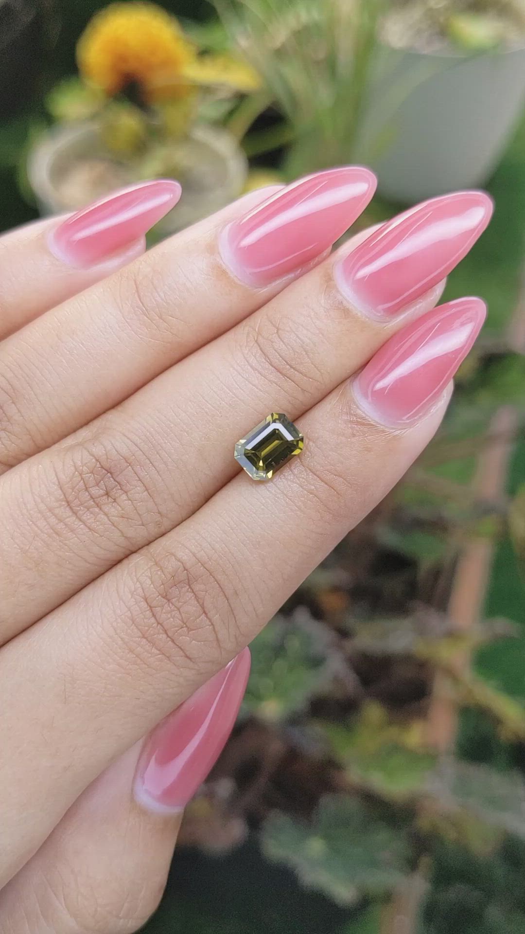 1.58 Ct. Chrysoberyl from Ceylon (Sri Lanka) Size Video