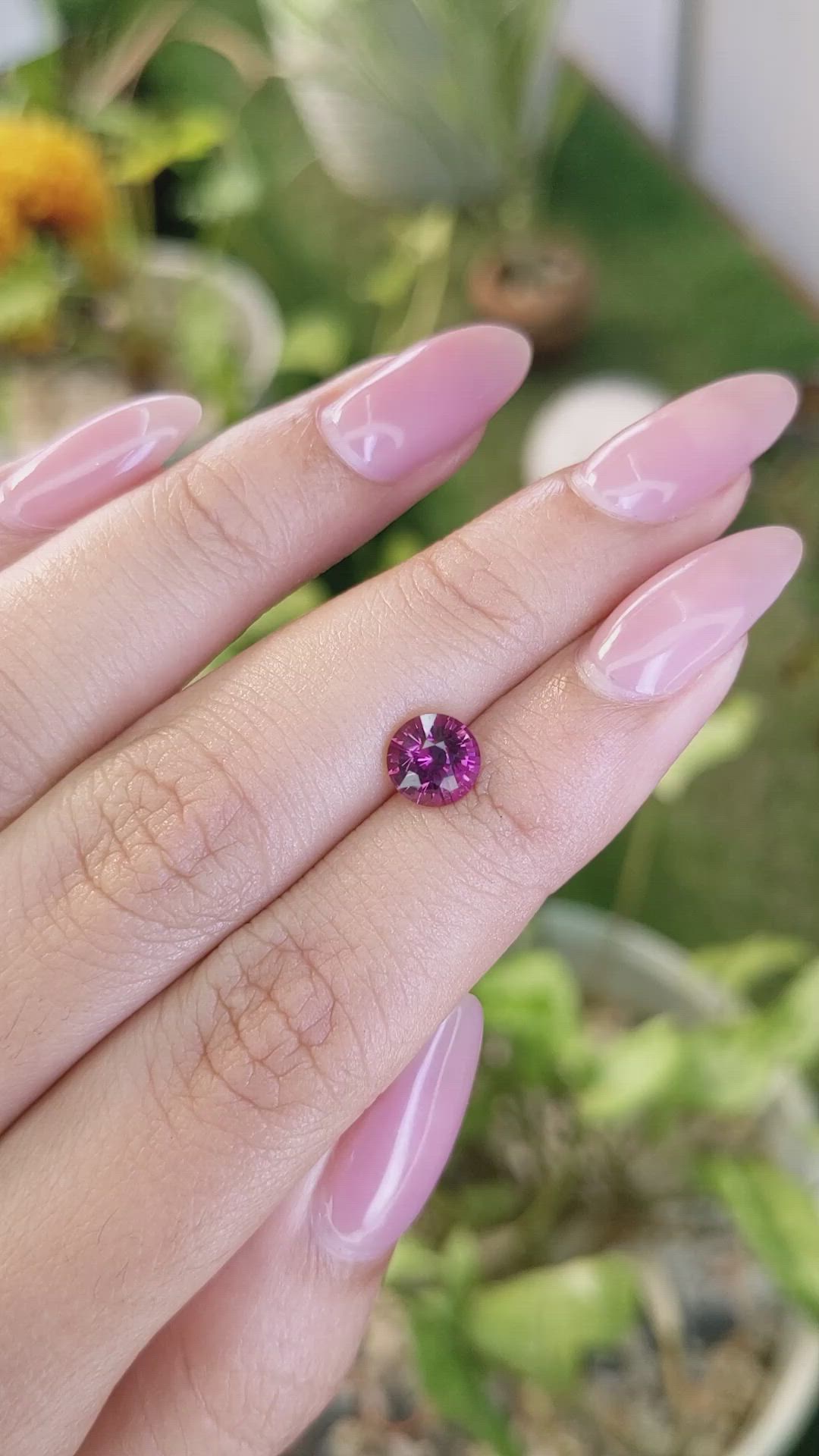 1.49 Ct. Rhodolite Garnet from Madagascar Size Video