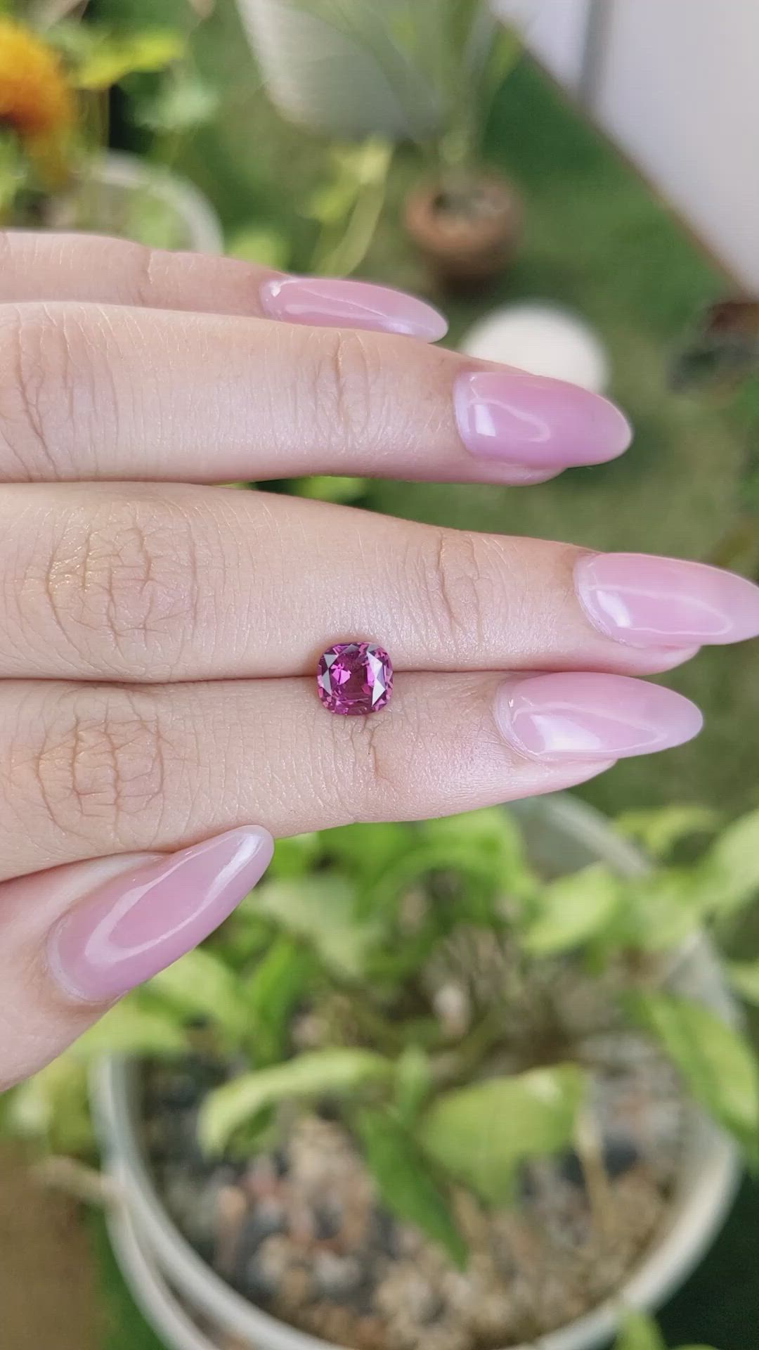 1.33 Ct. Rhodolite Garnet from Madagascar Size Video