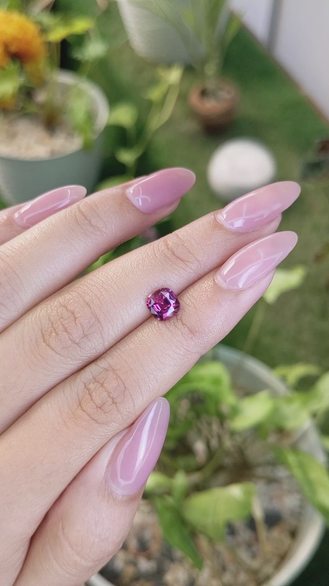 1.33 Ct. Rhodolite Garnet from Madagascar Size Video