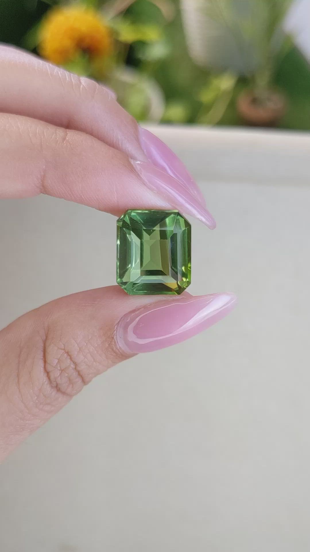 13.94 Ct. Prasiolite from Madagascar Size Video