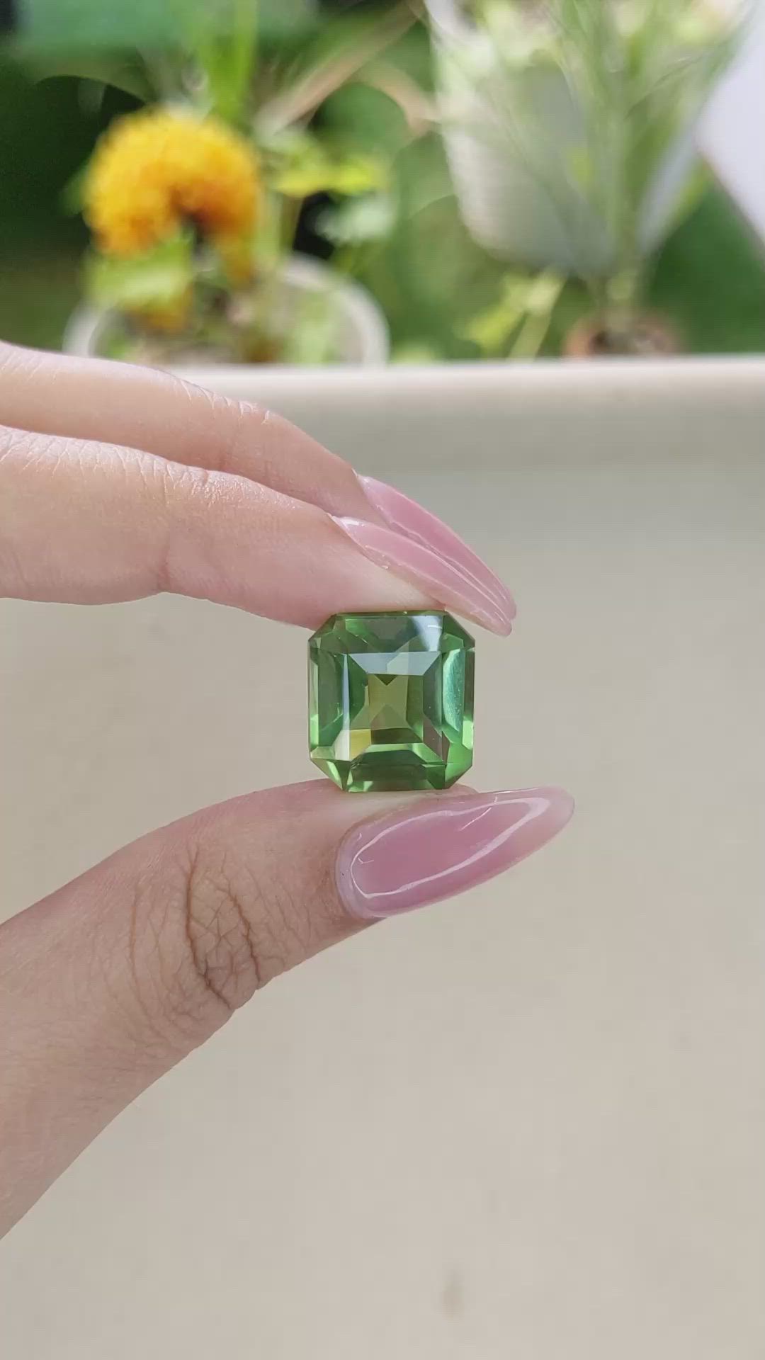 19.02 Ct. Prasiolite from Madagascar Size Video
