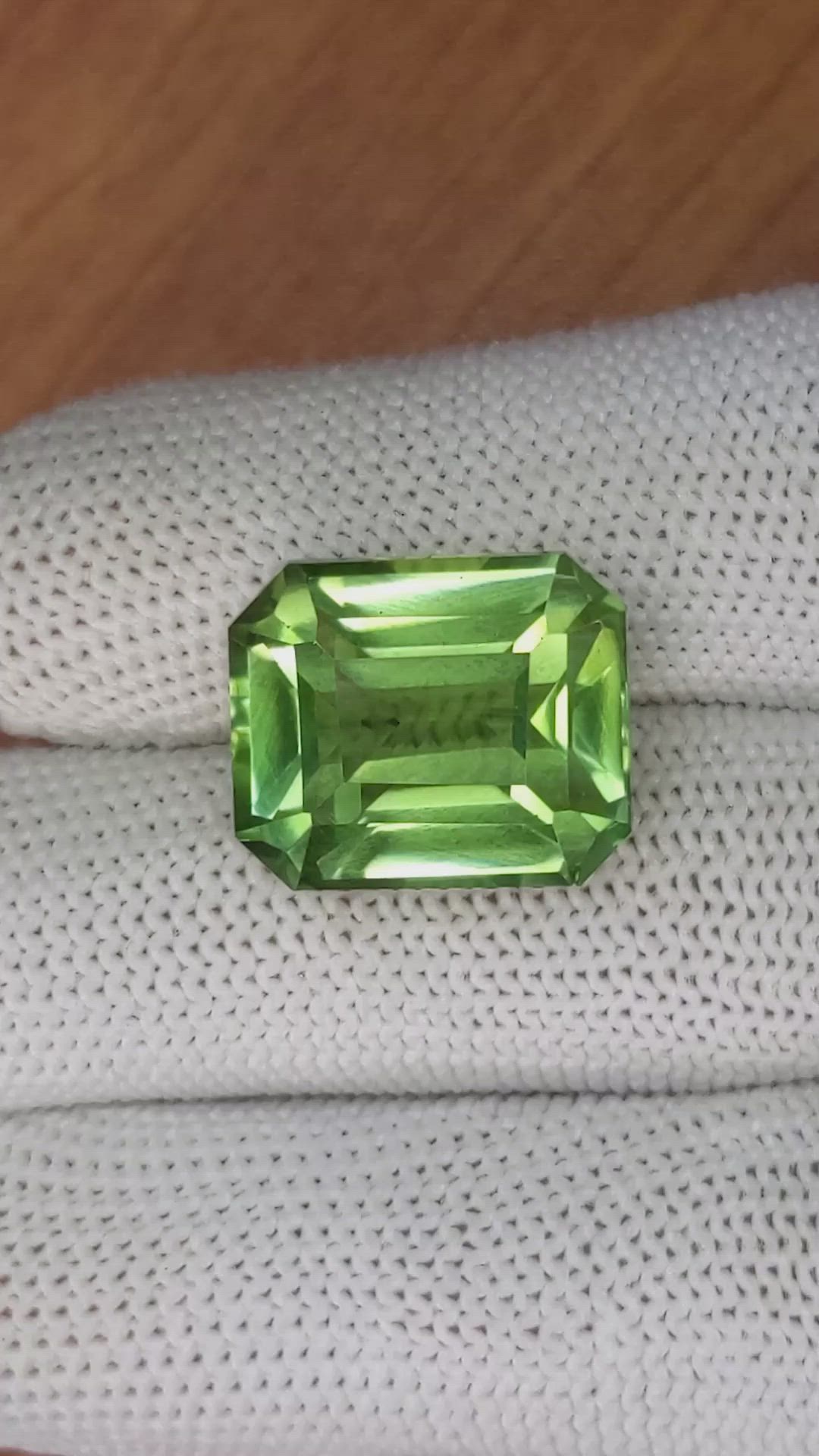 17.64 Ct. Prasiolite from Madagascar Size Video