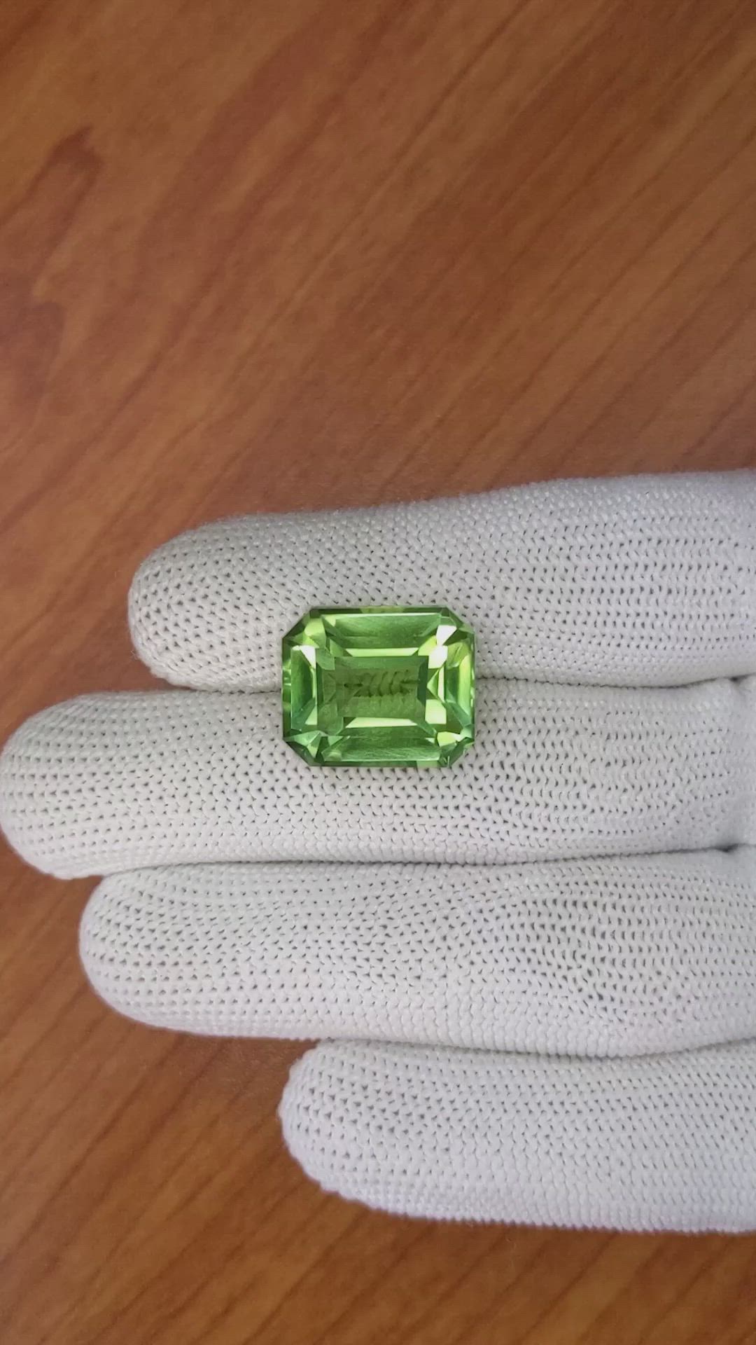 17.64 Ct. Prasiolite from Madagascar Size Video