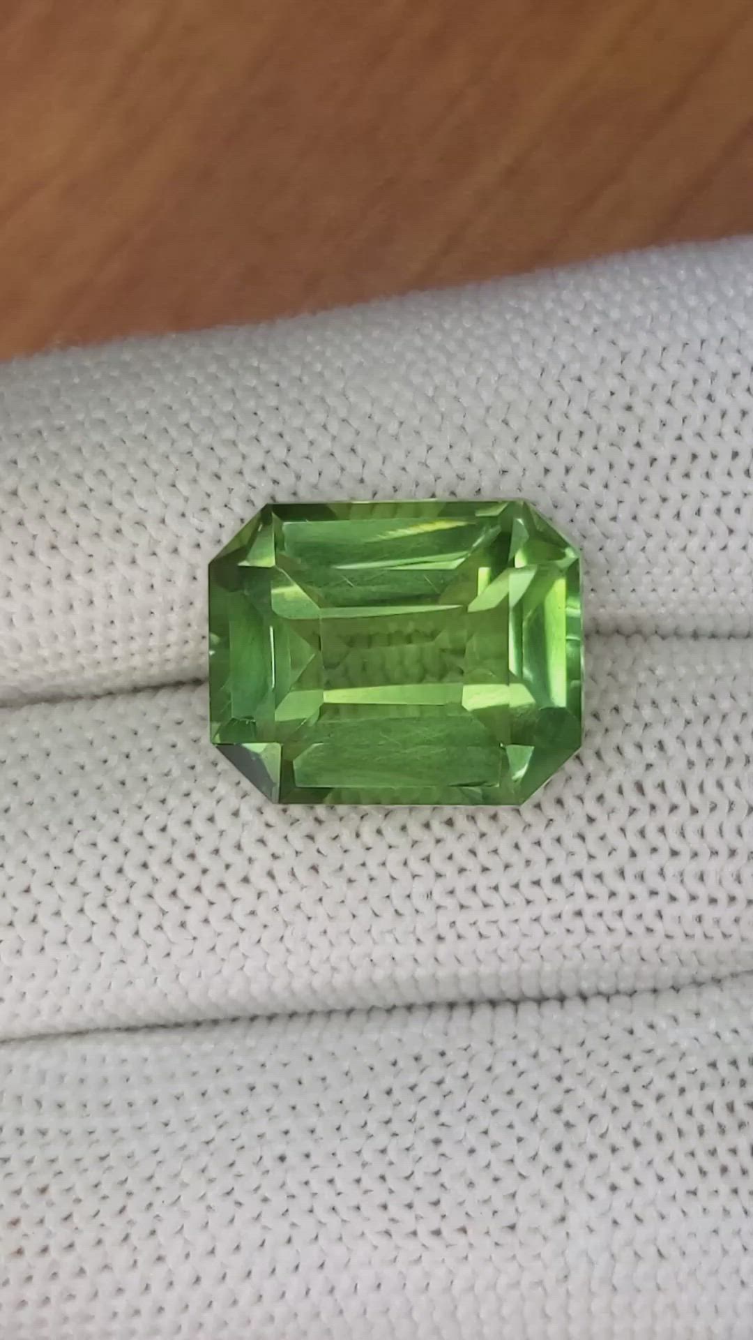 16.10 Ct. Prasiolite from Madagascar Size Video