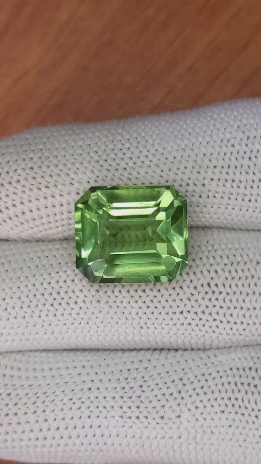 13.35 Ct. Prasiolite from Madagascar Size Video