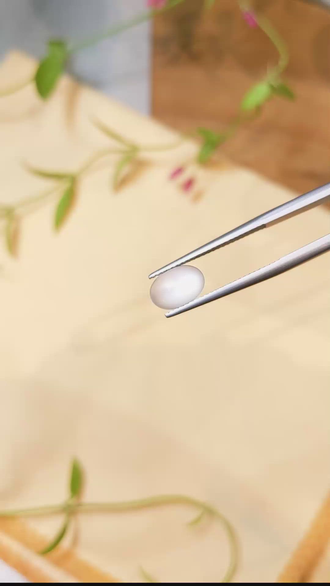 1.75 Ct. Cabochon Moonstone from Madagascar Size Video