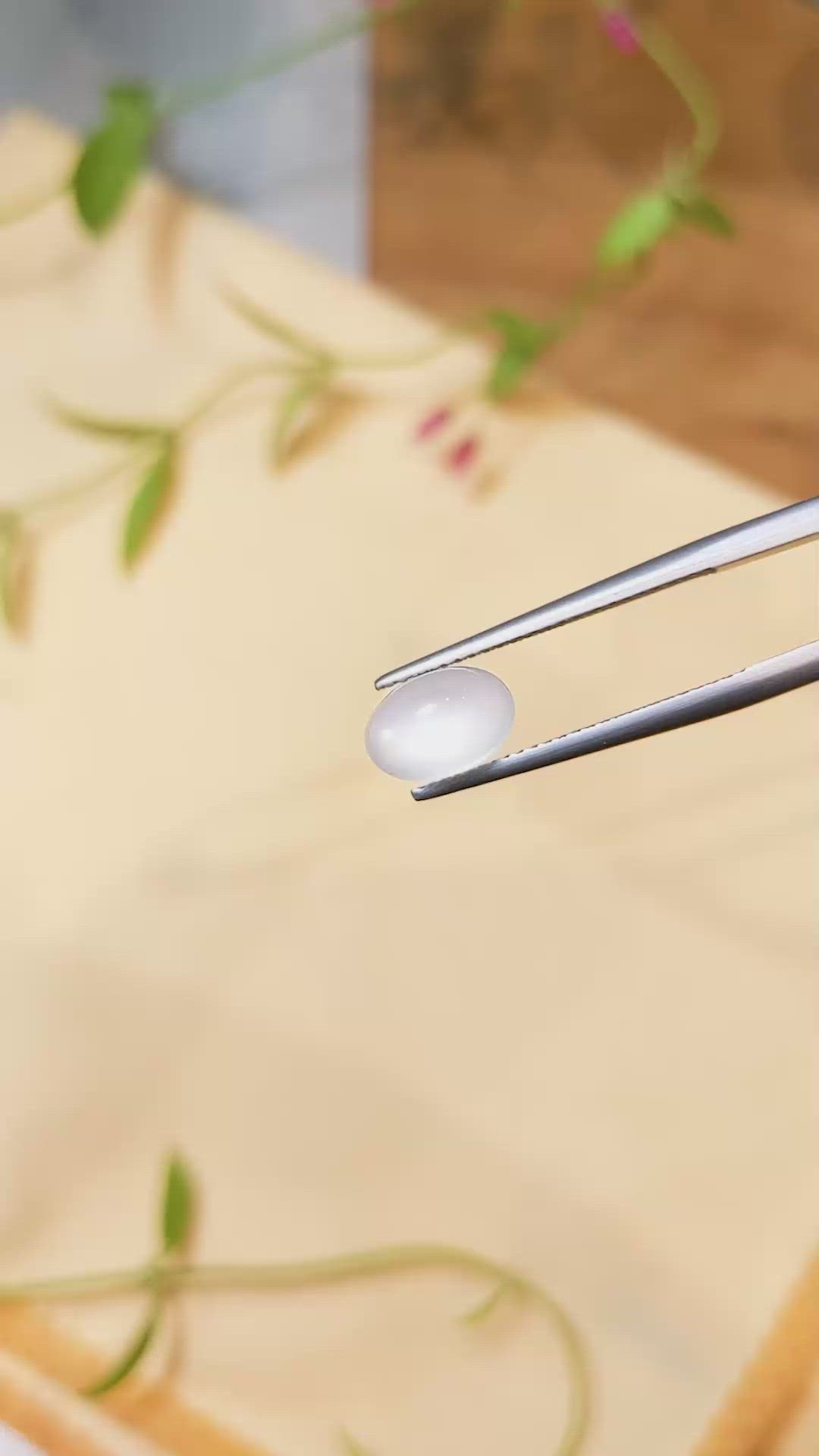 2.02 Ct. Cabochon Moonstone from Madagascar Size Video