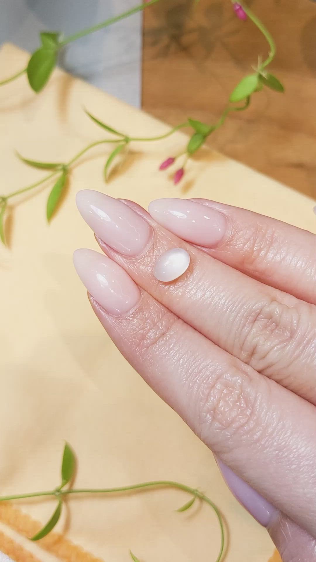 2.02 Ct. Cabochon Moonstone from Madagascar Size Video