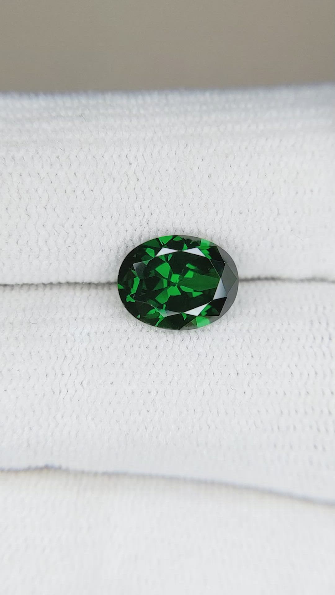 2.92 Ct. Tsavorite Garnet from East Africa Size Video