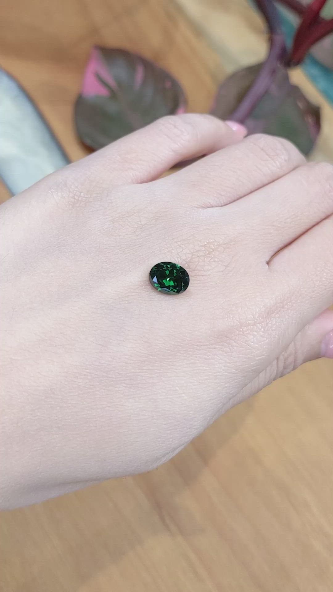 2.92 Ct. Tsavorite Garnet from East Africa Size Video