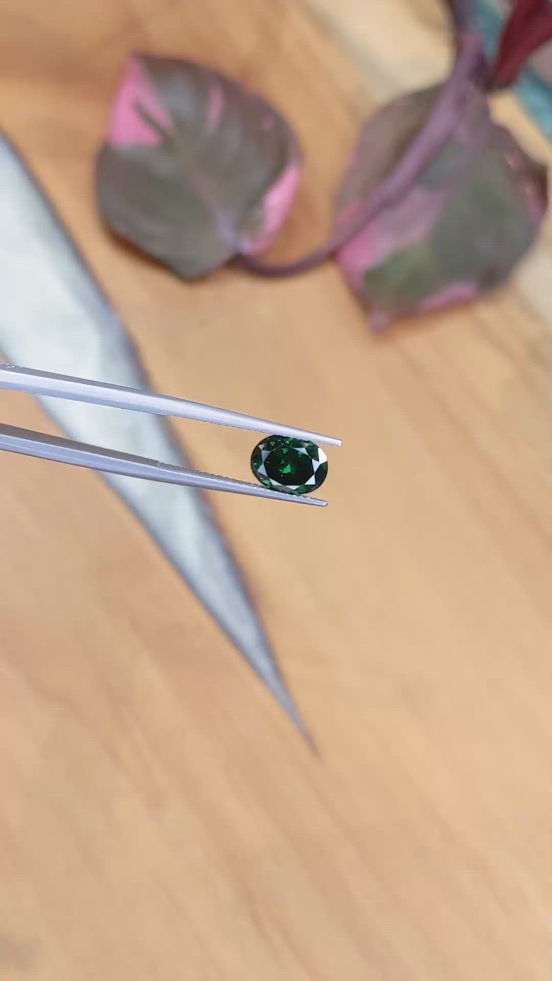 2.92 Ct. Tsavorite Garnet from East Africa Size Video