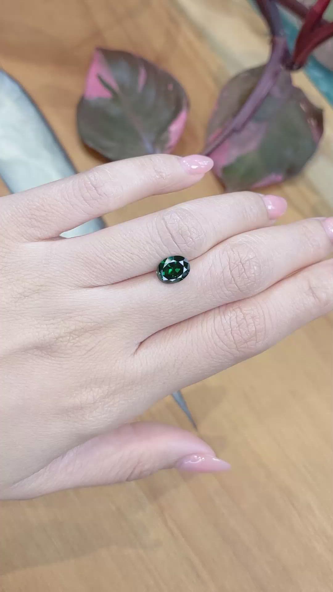 2.92 Ct. Tsavorite Garnet from East Africa Size Video