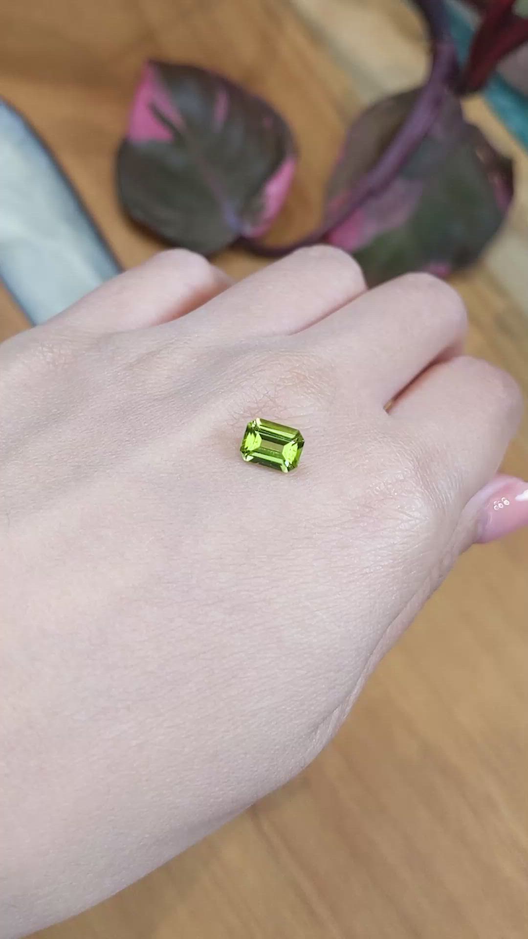 1.48 Ct. Peridot from Brazil Size Video