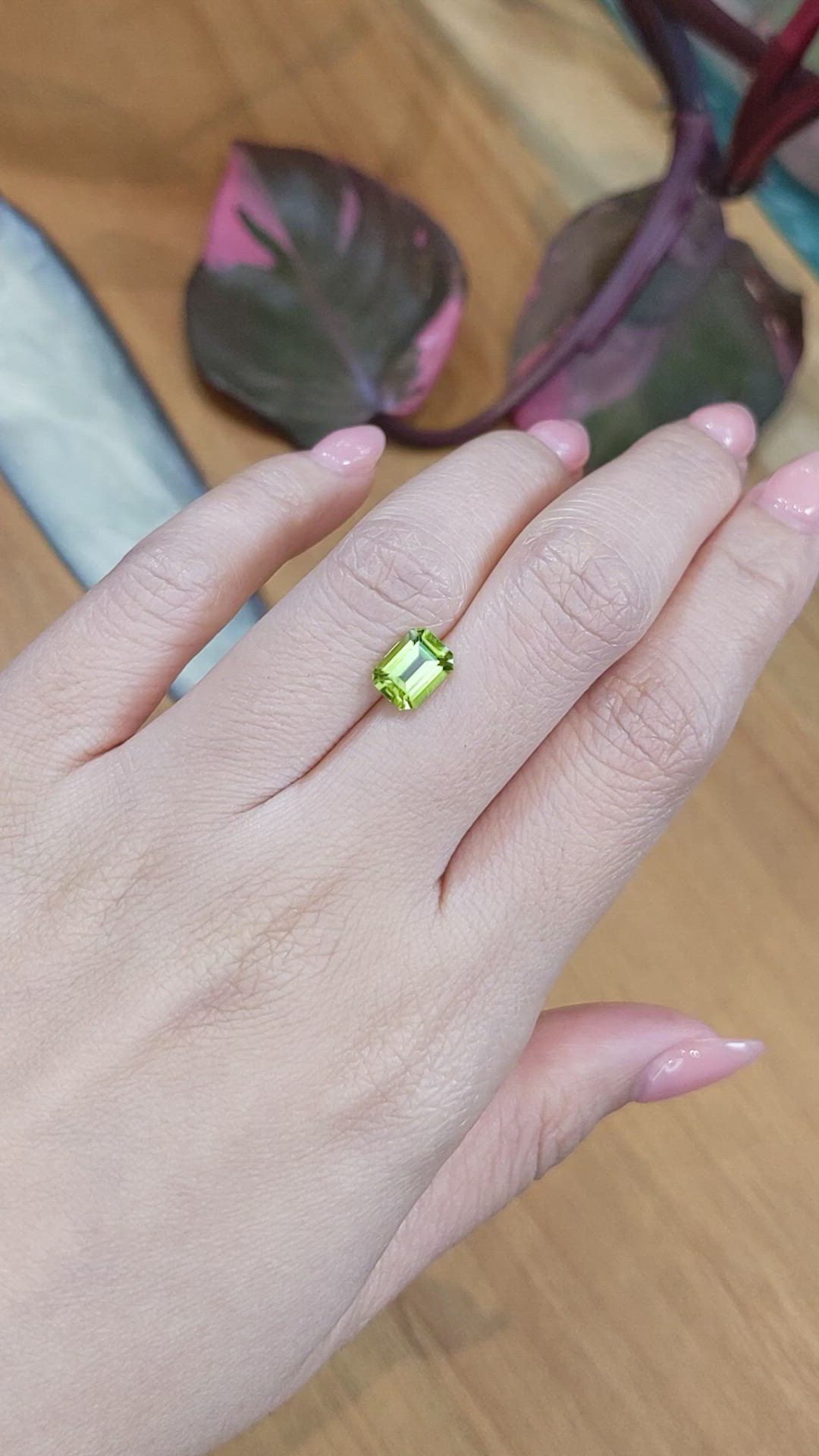 1.48 Ct. Peridot from Brazil Size Video