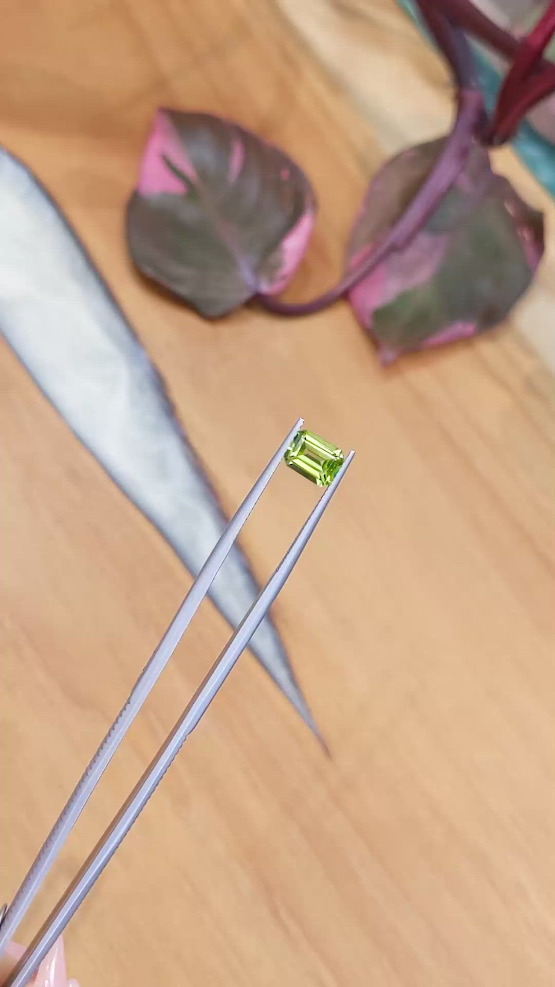 1.48 Ct. Peridot from Brazil Size Video