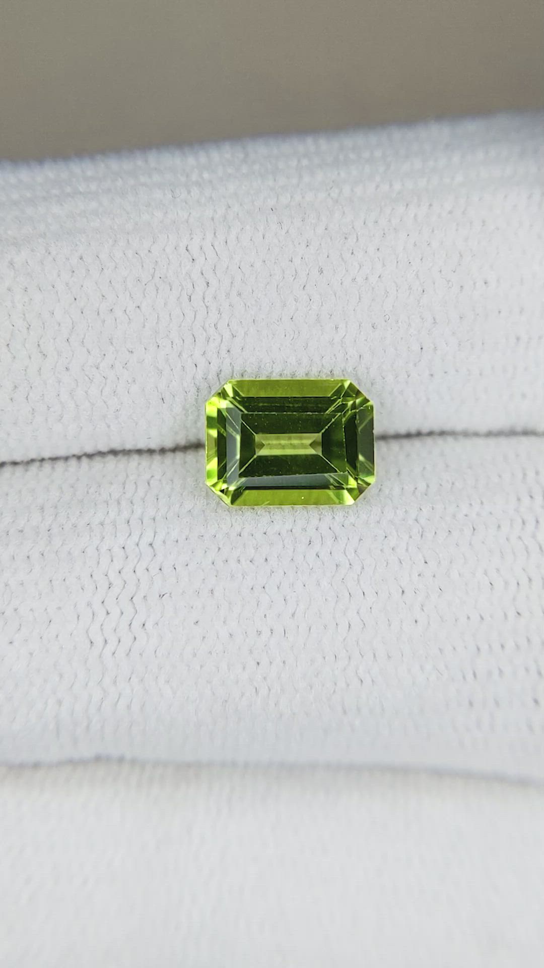 1.48 Ct. Peridot from Brazil Size Video