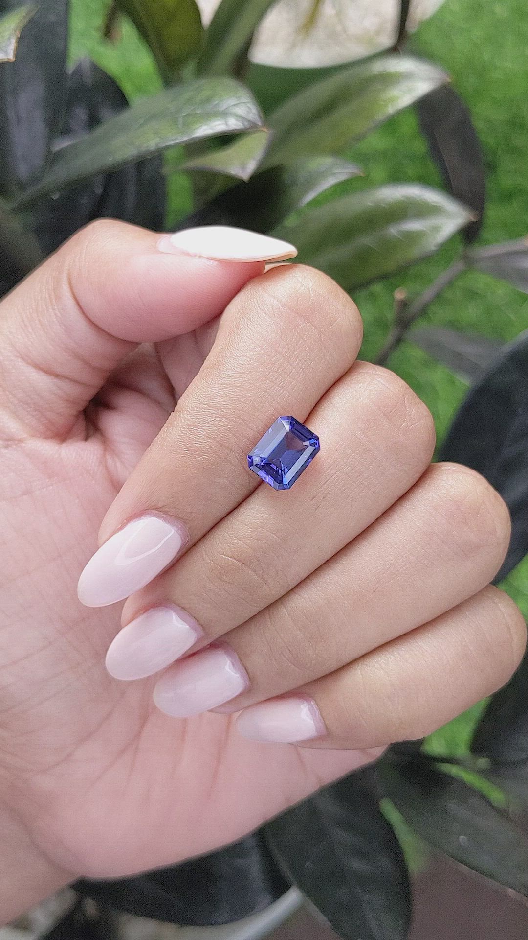 2.55 Ct. Tanzanite from Tanzania Size Video