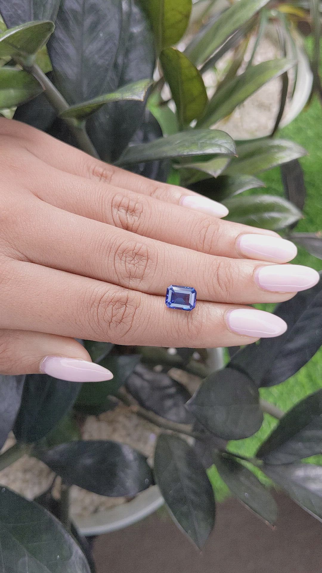 2.55 Ct. Tanzanite from Tanzania Size Video