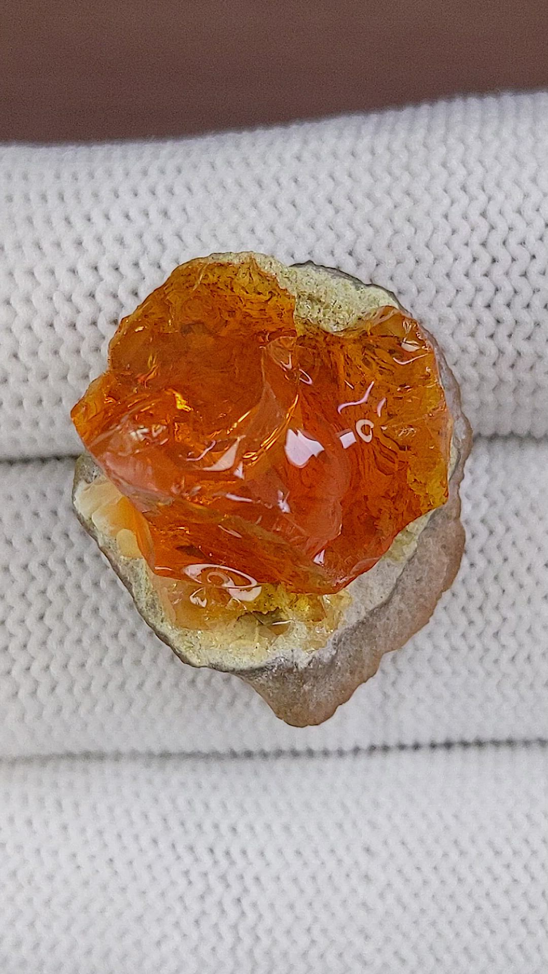 37.40 Ct. Fire Opal Size Video