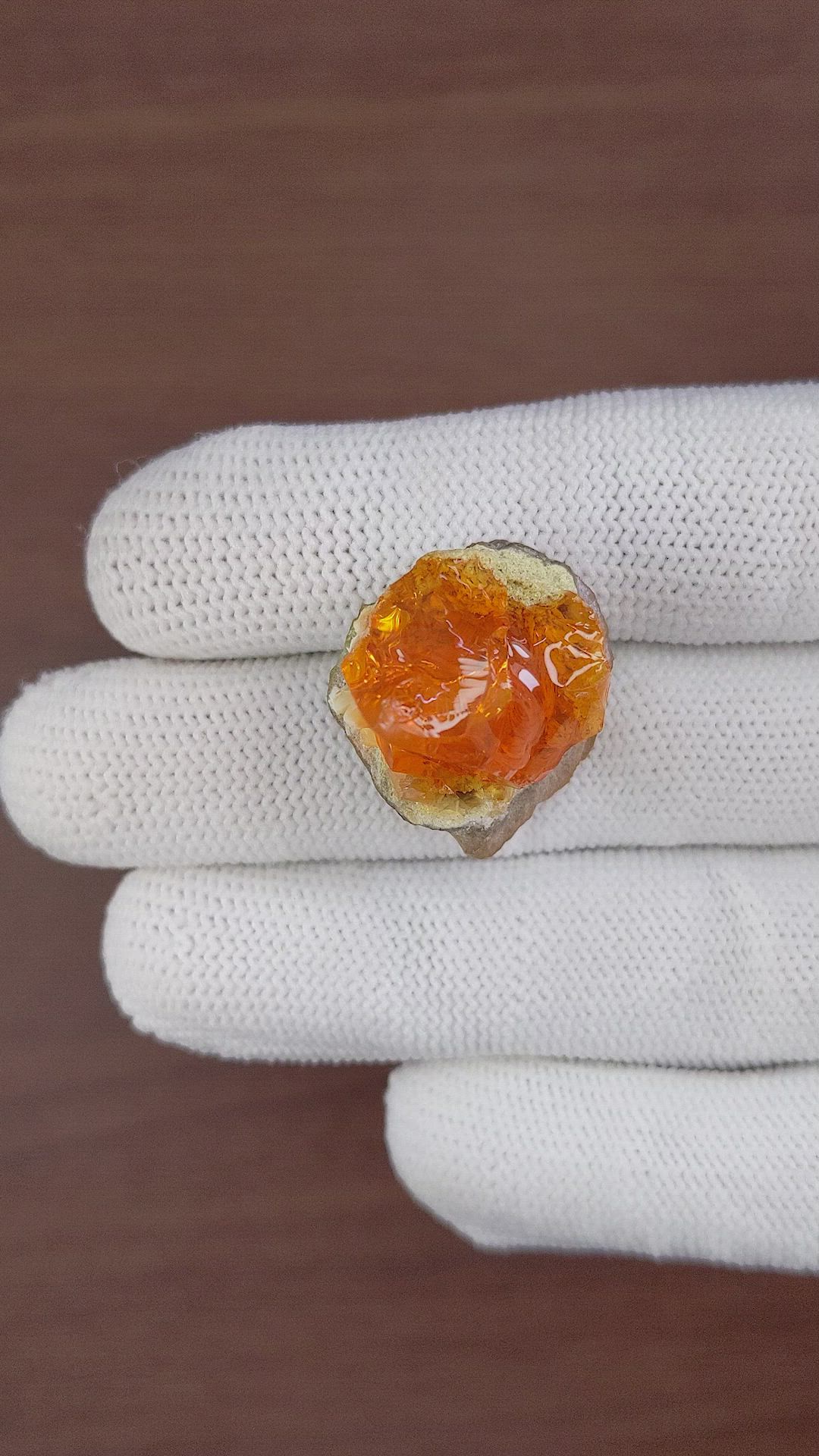 37.40 Ct. Fire Opal Size Video