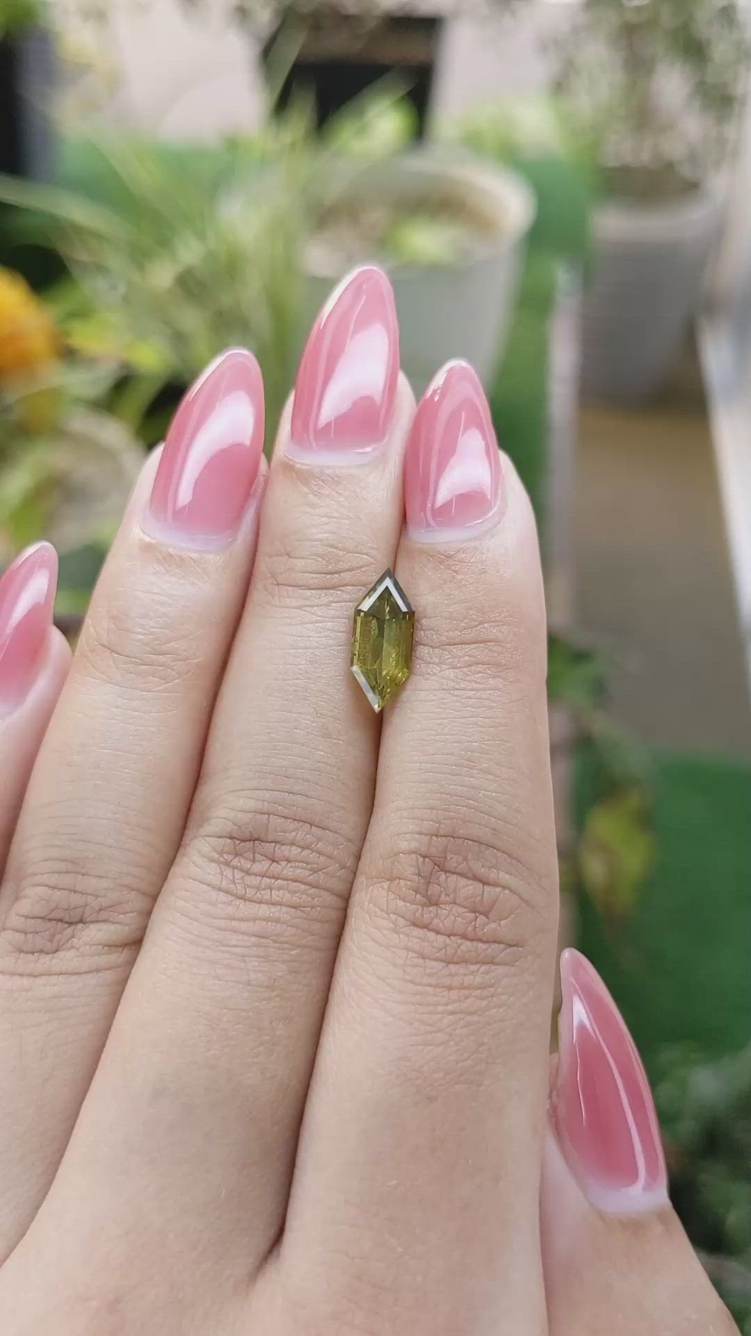 1.77 Ct. Chrysoberyl from Ceylon (Sri Lanka) Size Video