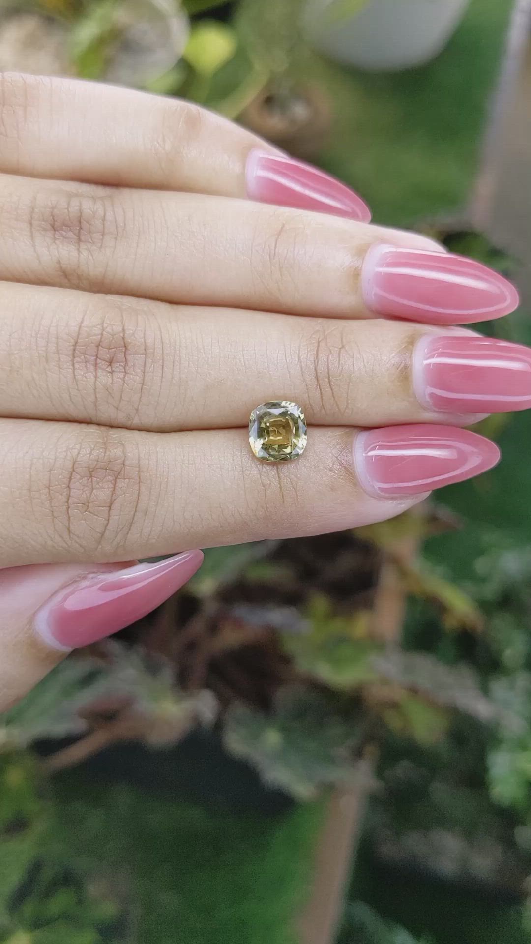 1.58 Ct. Chrysoberyl from Ceylon (Sri Lanka) Size Video