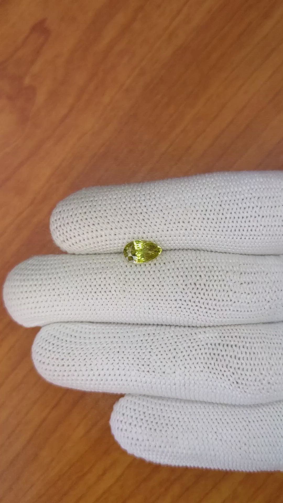 1.33 Ct. Chrysoberyl from Ceylon (Sri Lanka) Size Video