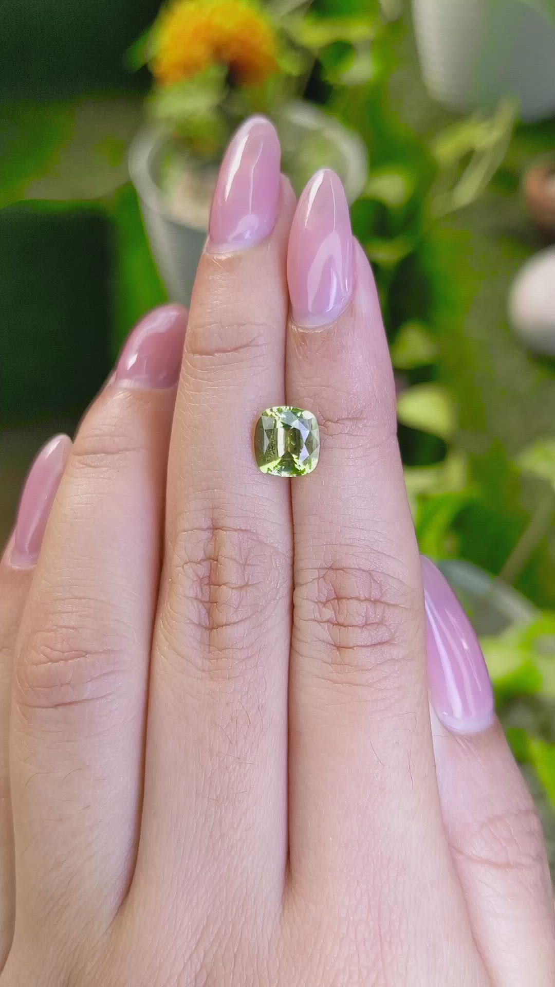 2.15 Ct. Chrysoberyl from Ceylon (Sri Lanka) Size Video