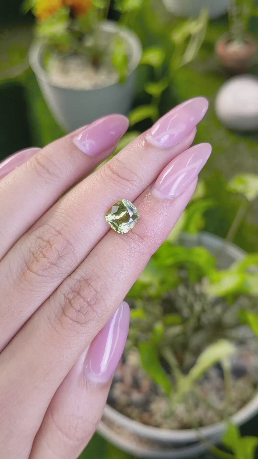 2.15 Ct. Chrysoberyl from Ceylon (Sri Lanka) Size Video