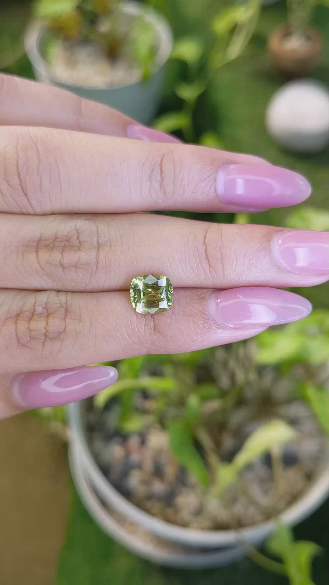 2.15 Ct. Chrysoberyl from Ceylon (Sri Lanka) Size Video