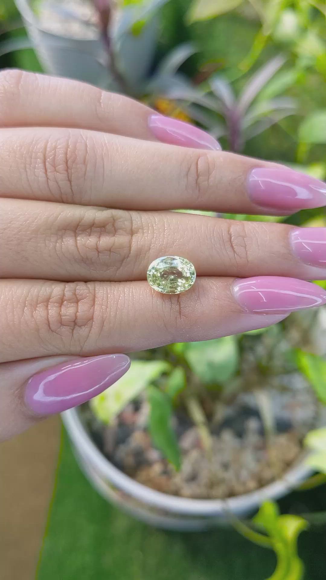 3.03 Ct. Chrysoberyl from Ceylon (Sri Lanka) Size Video