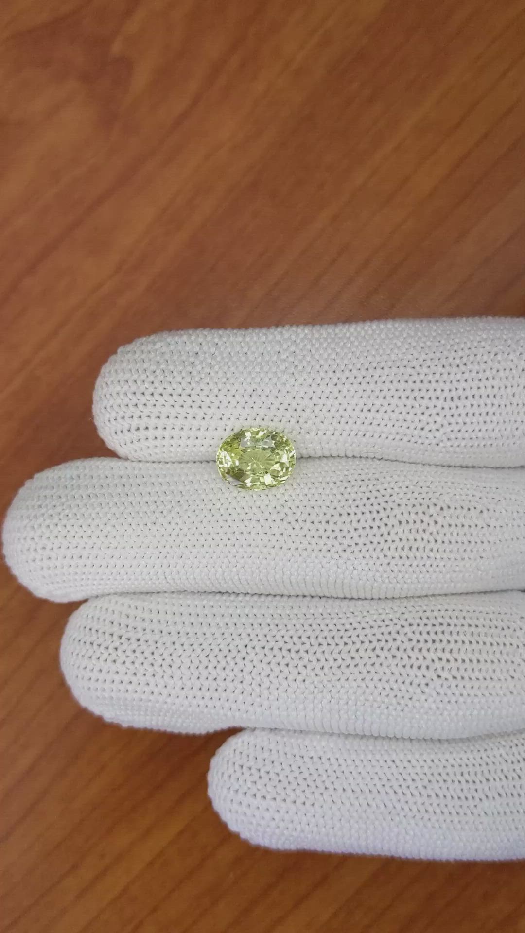 3.03 Ct. Chrysoberyl from Ceylon (Sri Lanka) Size Video