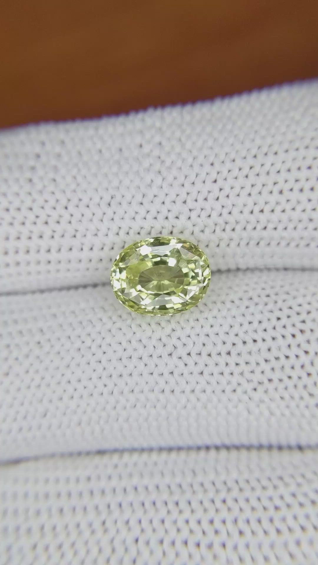 3.03 Ct. Chrysoberyl from Ceylon (Sri Lanka) Size Video