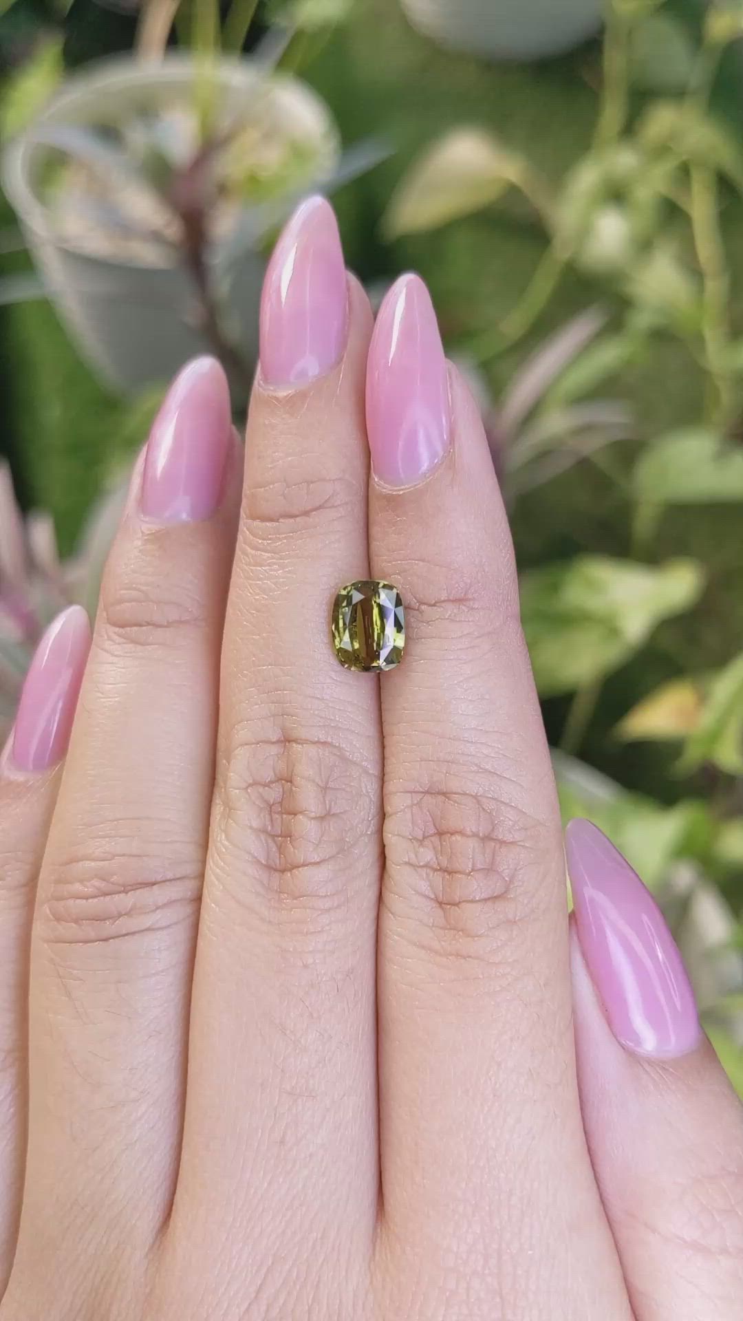 2.45 Ct. Chrysoberyl from Ceylon (Sri Lanka) Size Video