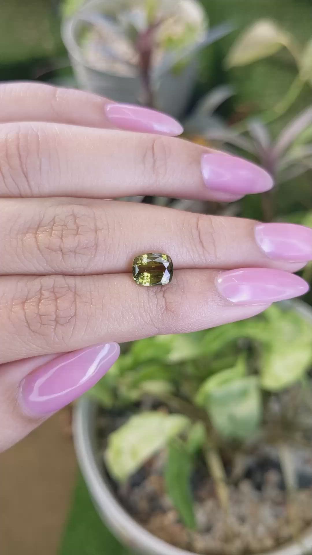 2.45 Ct. Chrysoberyl from Ceylon (Sri Lanka) Size Video