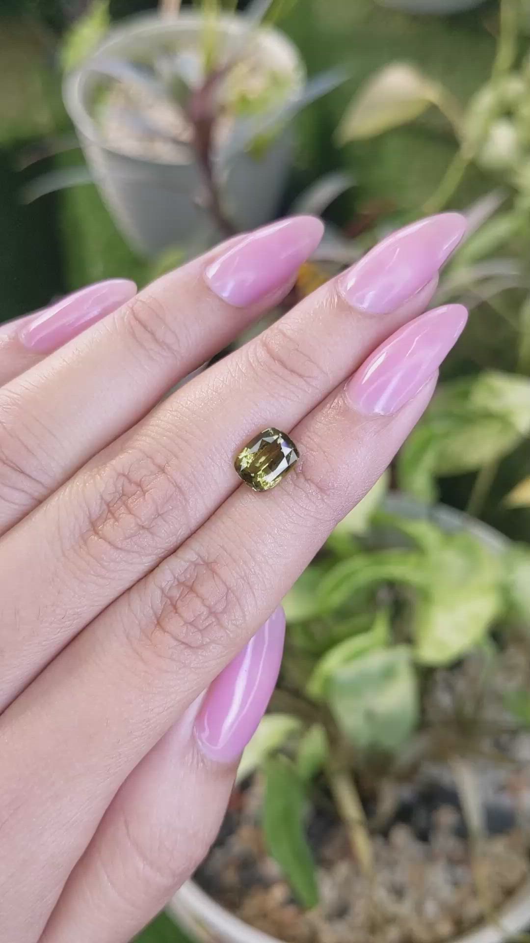 2.45 Ct. Chrysoberyl from Ceylon (Sri Lanka) Size Video