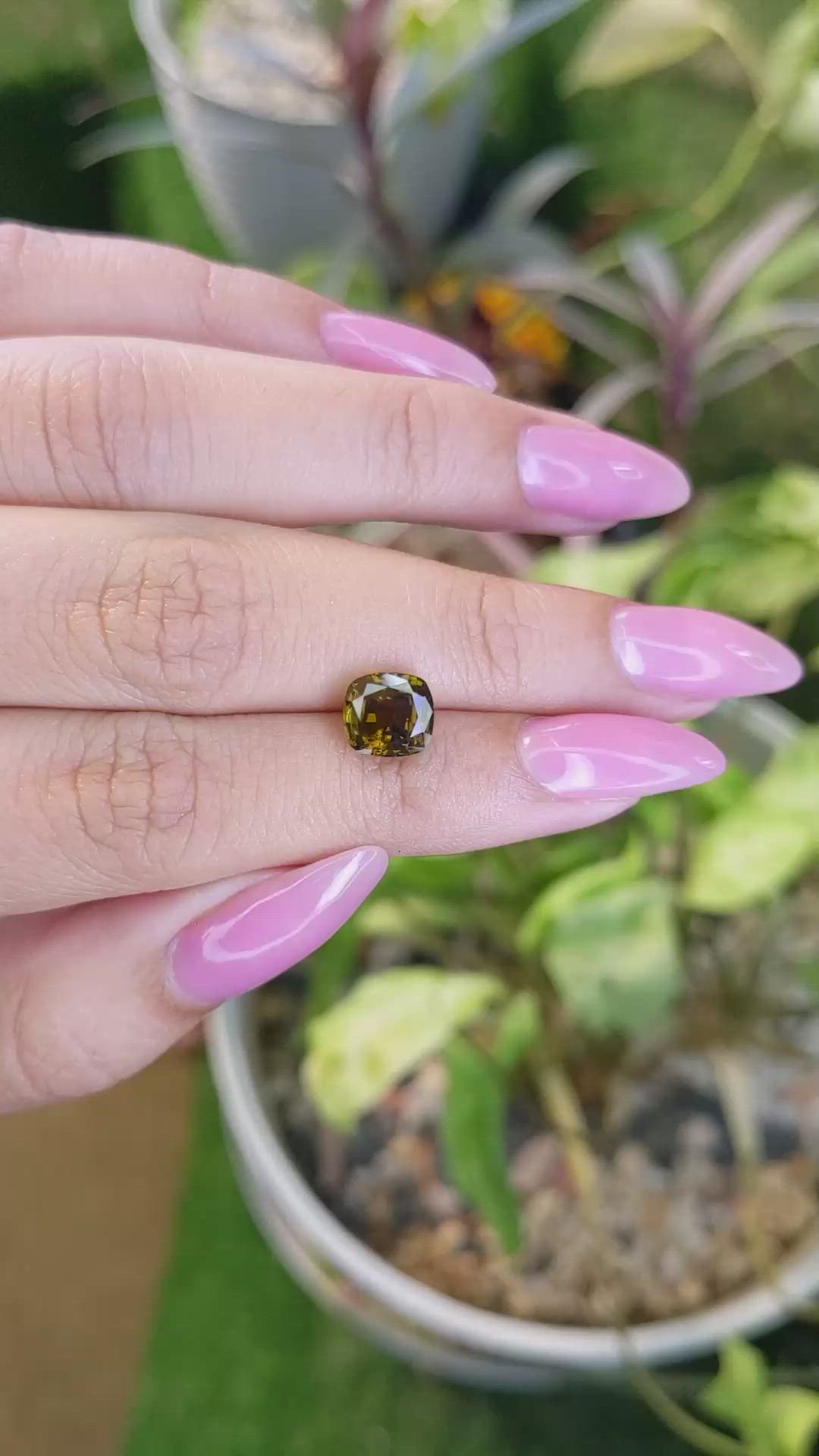 3.25 Ct. Chrysoberyl from Ceylon (Sri Lanka) Size Video