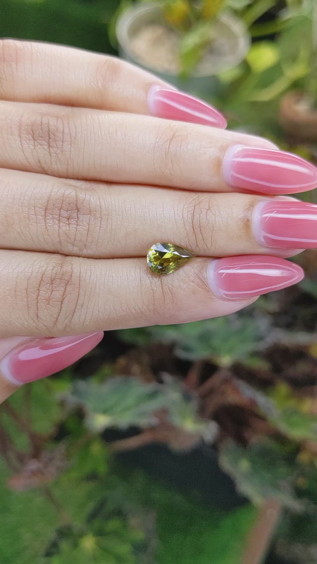 1.62 Ct. Chrysoberyl from Ceylon (Sri Lanka) Size Video