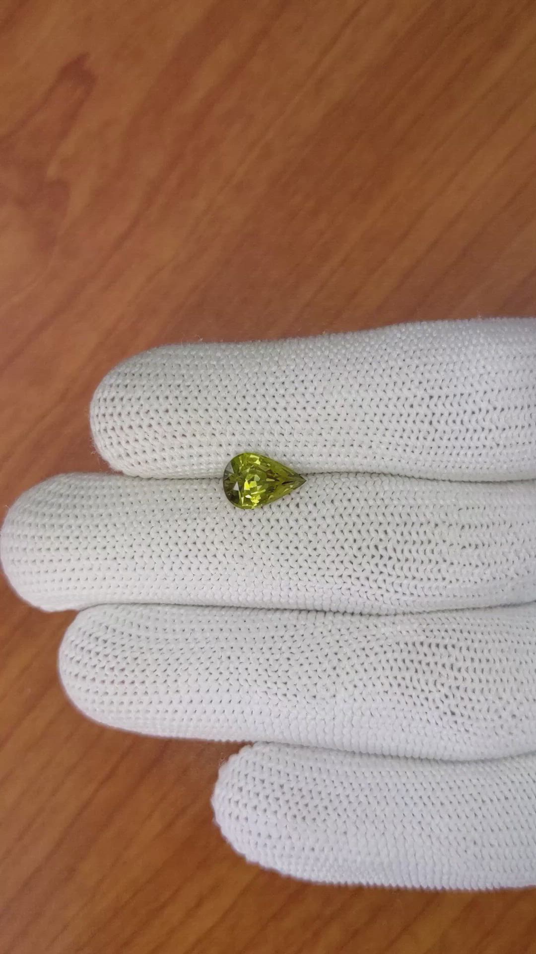 1.62 Ct. Chrysoberyl from Ceylon (Sri Lanka) Size Video