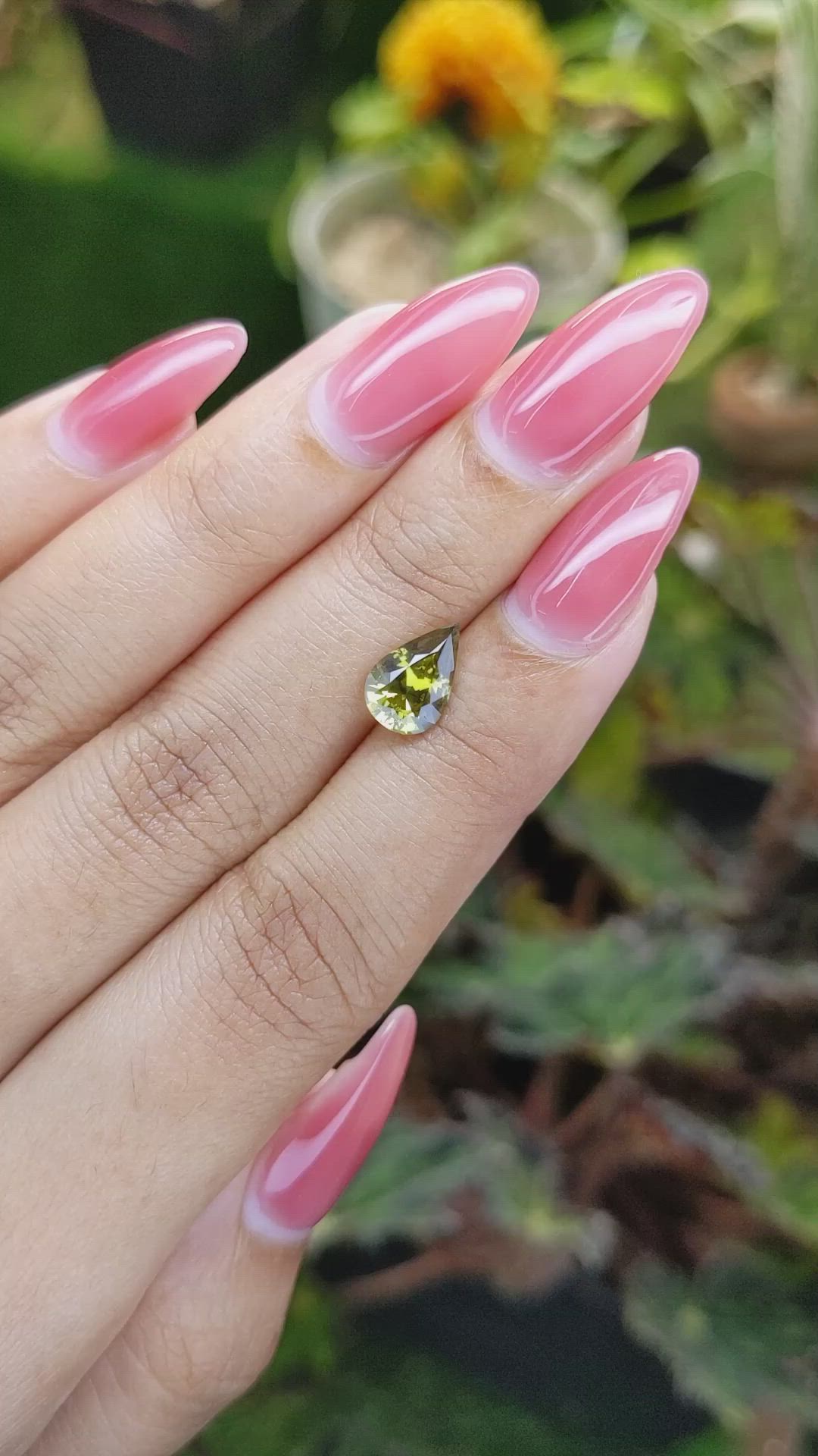 1.62 Ct. Chrysoberyl from Ceylon (Sri Lanka) Size Video