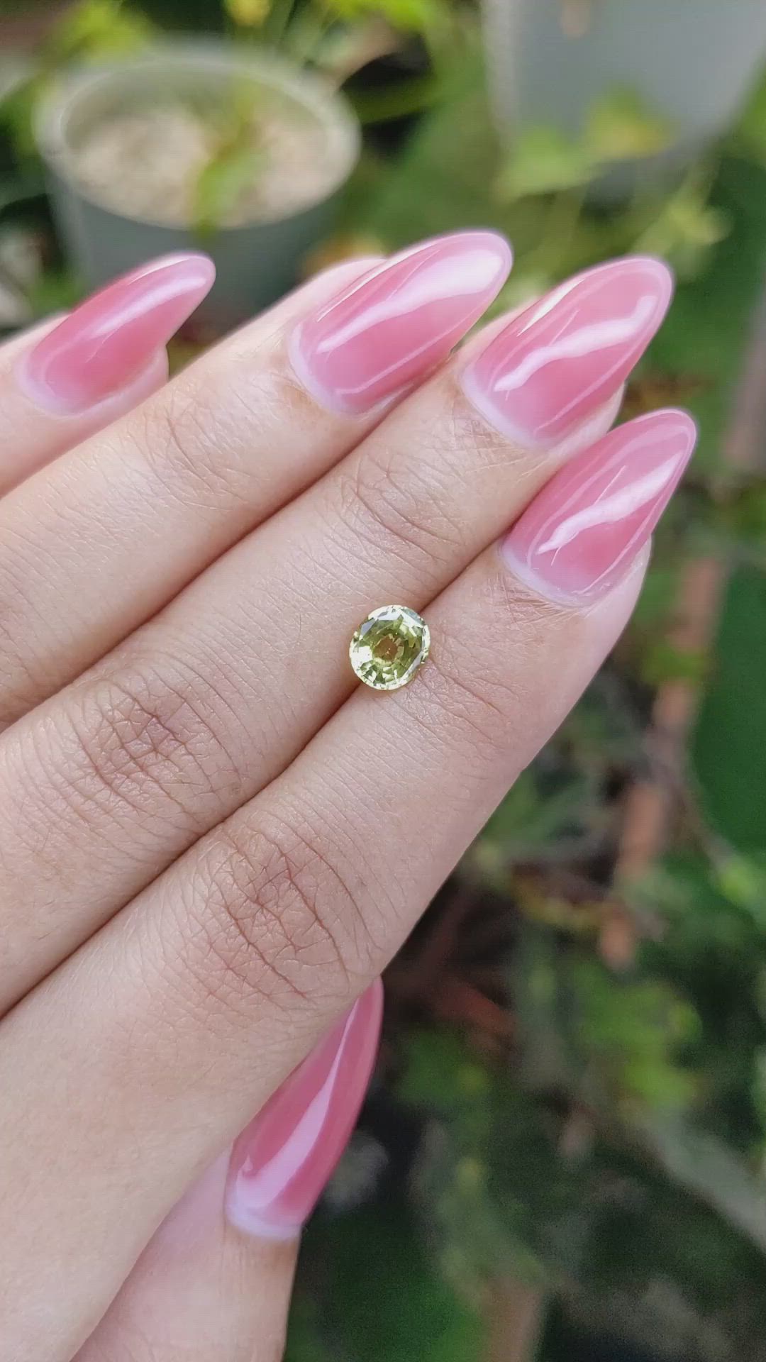 1.02 Ct. Chrysoberyl from Ceylon (Sri Lanka) Size Video