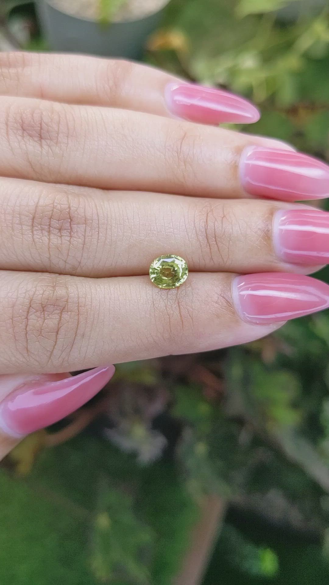 1.02 Ct. Chrysoberyl from Ceylon (Sri Lanka) Size Video