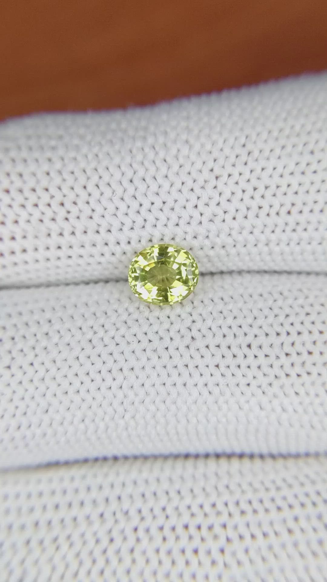 1.02 Ct. Chrysoberyl from Ceylon (Sri Lanka) Size Video
