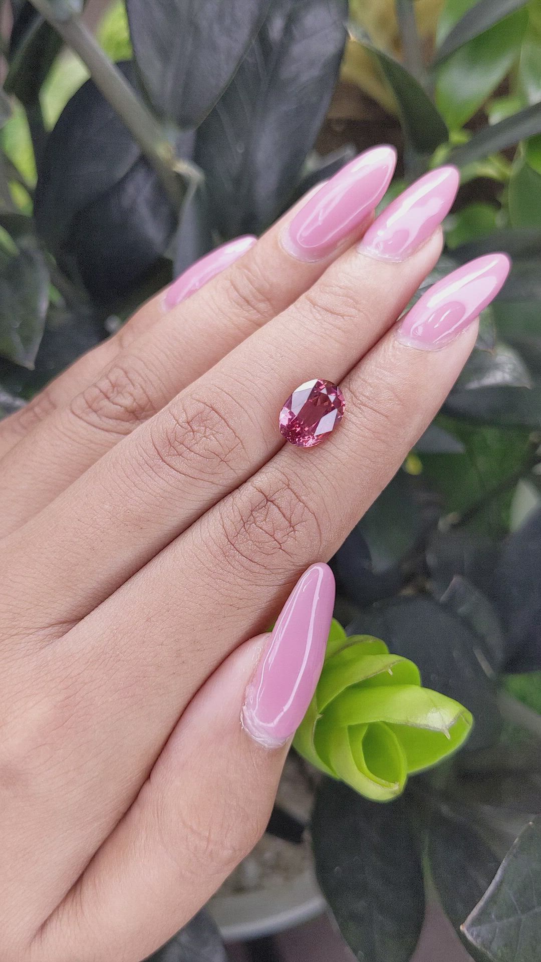 3.69 Ct. Garnet from Tanzania Size Video