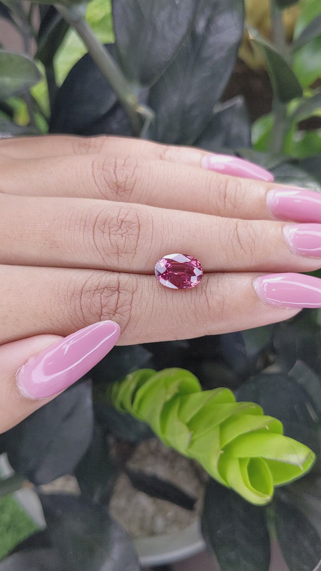 3.69 Ct. Garnet from Tanzania Size Video