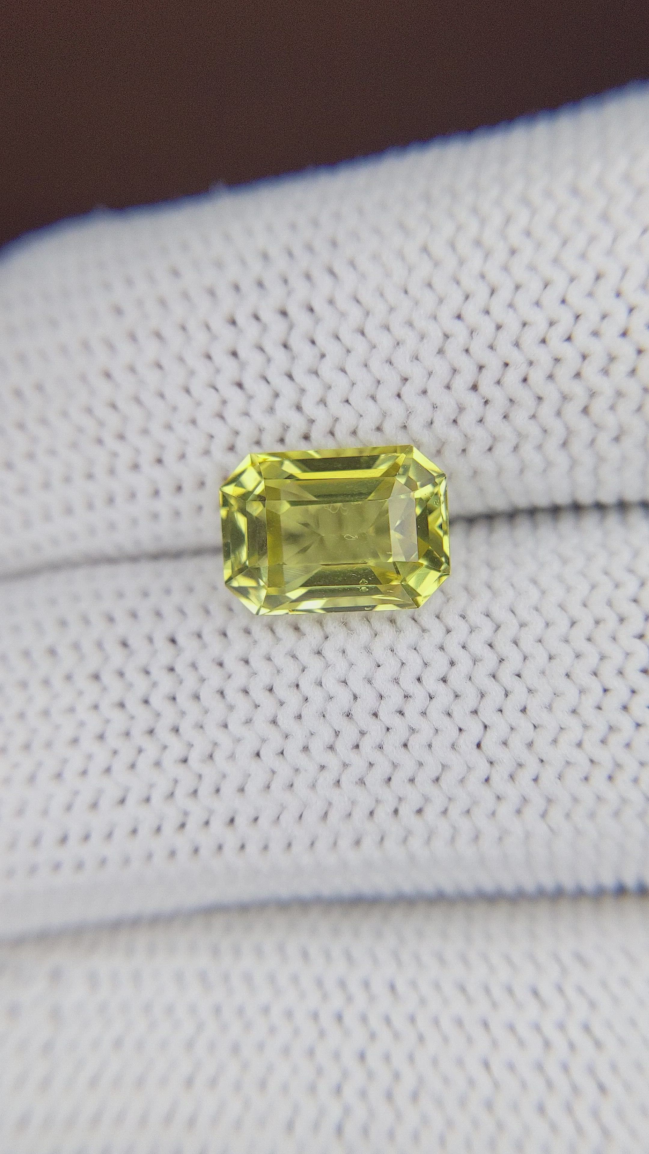 4.07 Ct. Chrysoberyl from Tanzania Size Video